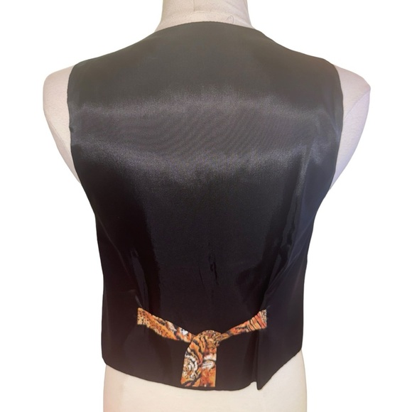 VTG 80s Tiger Animal Print Vest - Picture 3 of 5